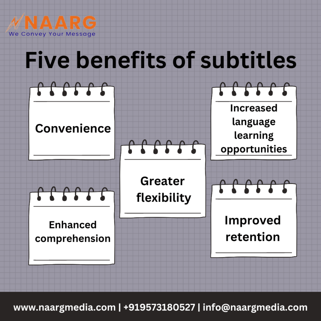 Five benefits of subtitles