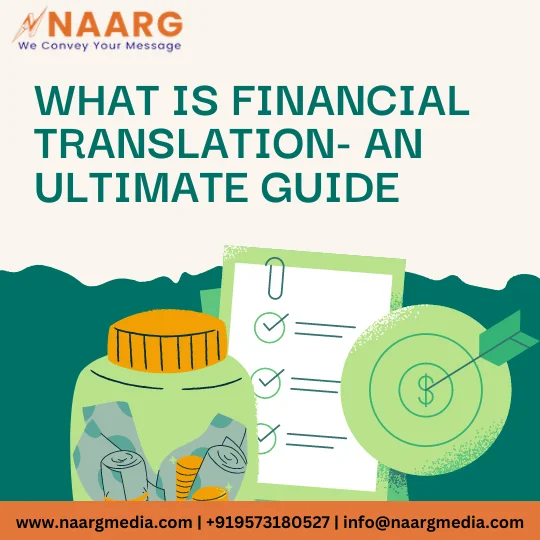 Image illustrating financial translation with a composition of currency symbols and a target symbol, symbolizing financial language translation.